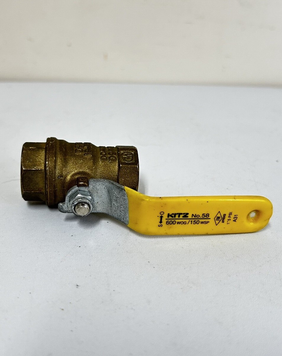 KITZ No. 58 | 1/2” NPT Threaded Brass Ball Valve Full Port 600 WOG