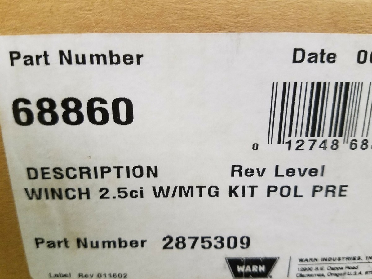 2875309 Polaris/Warn 2.5 ci Winch | eBay