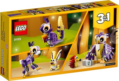 LEGO Fantasy Forest Creatures (Owl, Hedgehog) 3-in-1 #31125 BNIB