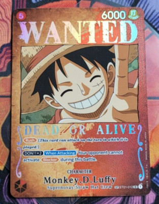 Monkey D Luffy ST01-012 SP Wanted Poster OP03 Pillars of Strength