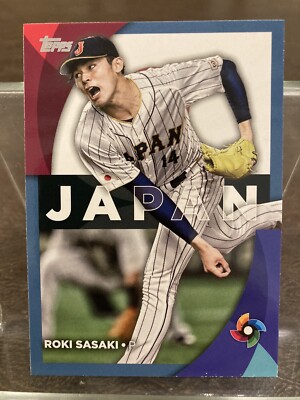 2023 Topps Series 2 Roki Sasaki World Baseball Classic Blue #WBC