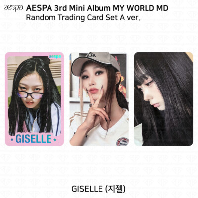 Aespa Official MD MY WORLD Random Trading Card Set A Ver Photocard