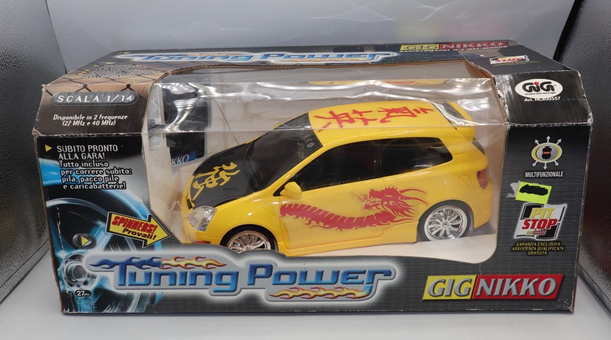 Vintage Rare Nikko 1:14 Honda Yellow Type R Gig Nikko Radio