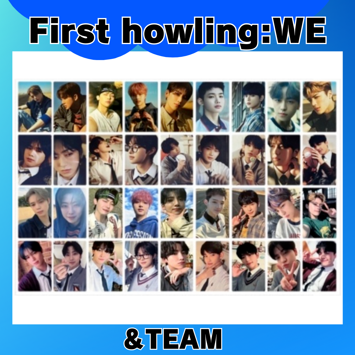 &TEAM First Howling : WE Photo card Official Merch andteam Weverse