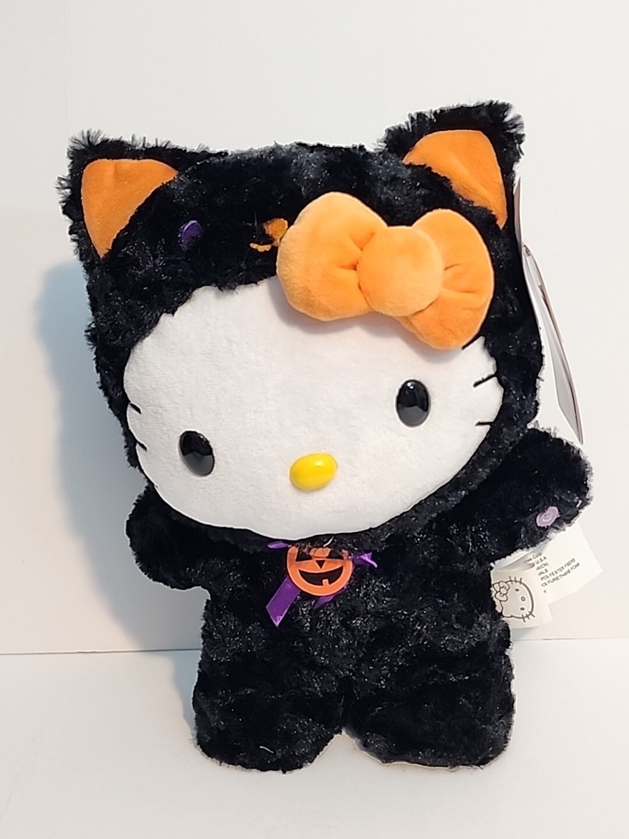 Hello Kitty Side Stepper Sanrio 2024 Plush Black Cat Halloween NEW