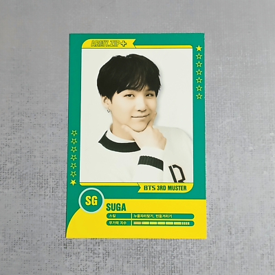 BTS 3rd Muster Seoul ARMY Zip+ Official Player Card Set - Suga