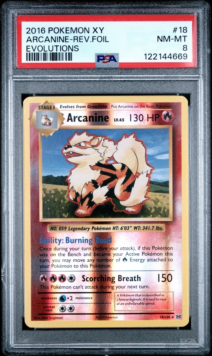 Arcanine 18/108 Evolutions Reverse Holo for sale online | eBay