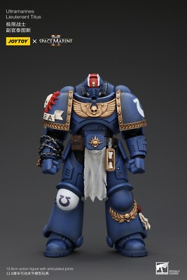 1/18 JOYTOY X Warhammer 40k Ultramarines Lieutenant Titus ACTION