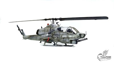 AH-1W Super Cobra Attack Helicopter Pro Built Scale Model 1/48