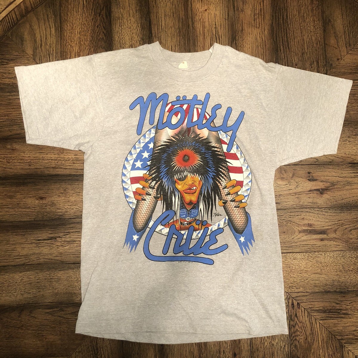 Vintage 1987 Motley Crue Girls Girls Girls Tour Band Rock Shirt