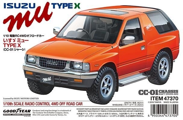 TAMIYA 1/10 RC ISUZU MU TYPE X CC01 4WD(47370) | eBay