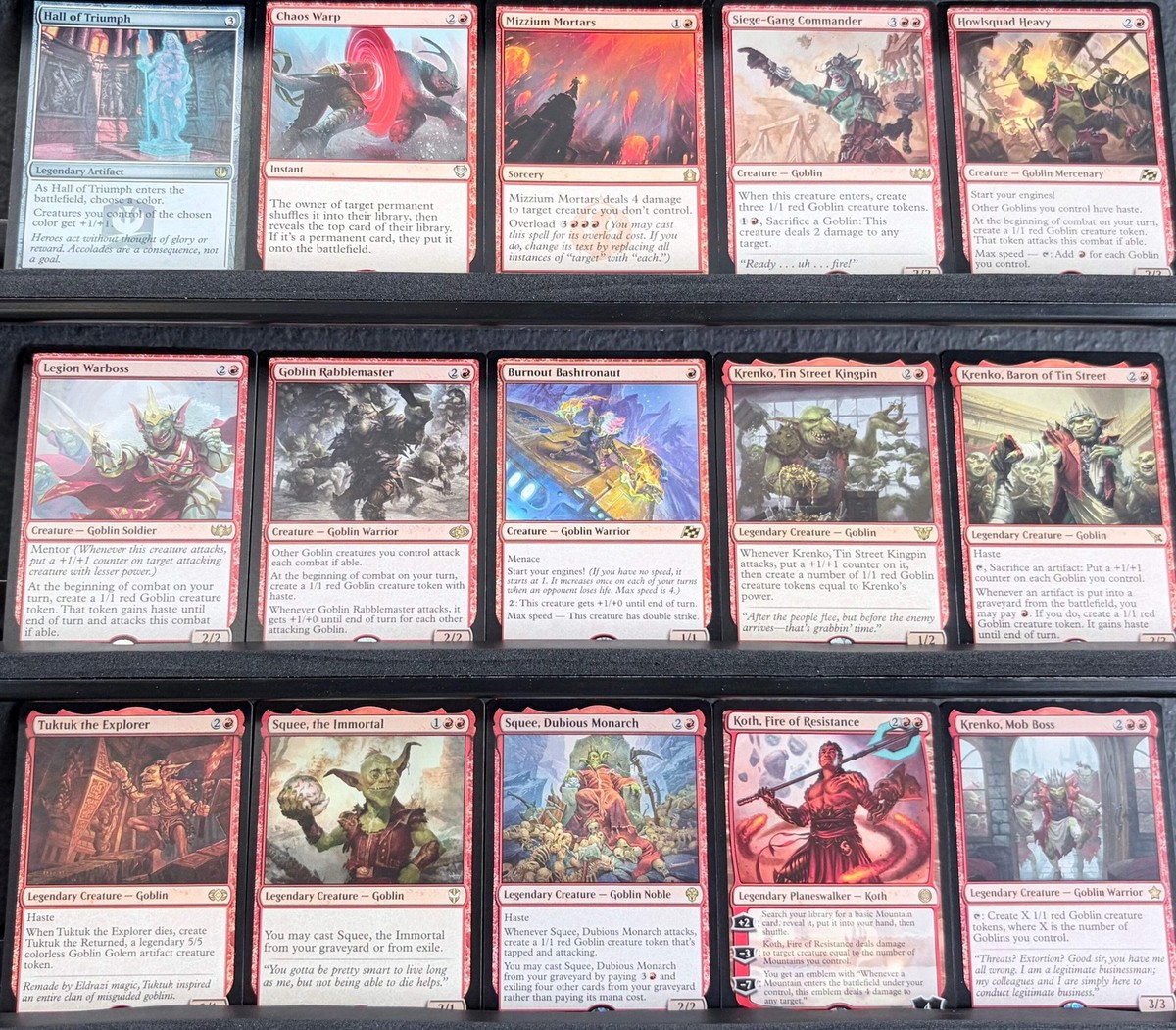 Custom Commander Deck*** Krenko, Mob Boss - Goblins - EDH MTG