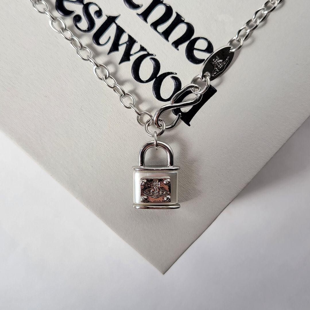 Vivienne Westwood Padlock Necklace Silver Mint | eBay