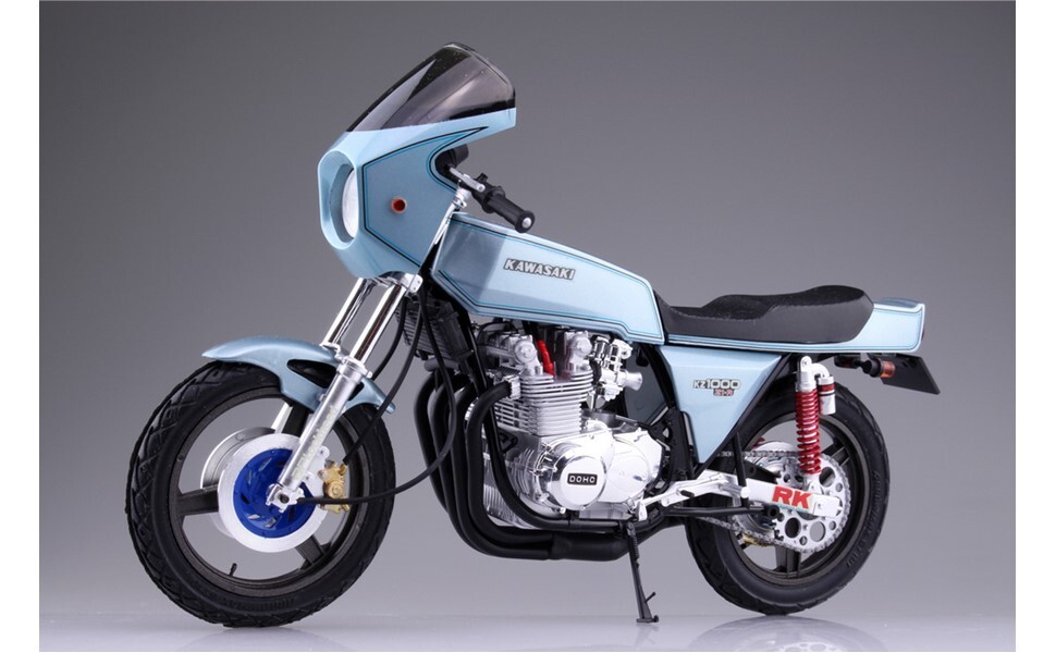 AOSHIMA 1/12 The Bike No.44 kawasaki KZT00D Z1-R 1977 CUSTOM Model