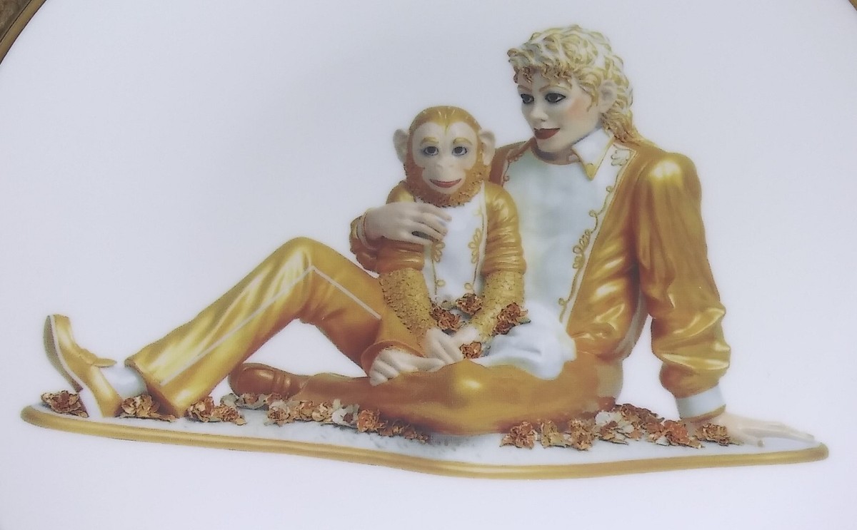 JEFF KOONS 'Michael Jackson + Bubbles' Ltd. Ed. Porcelain 6-1/2