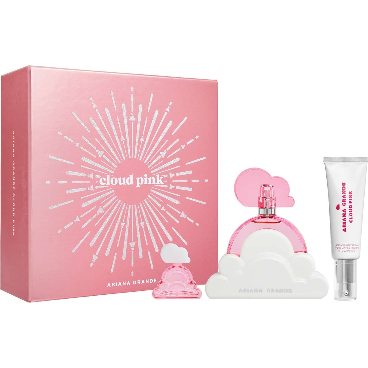 Ariana Grande Cloud Pink 3pc Gift Set Fragrance Hand Body Cream