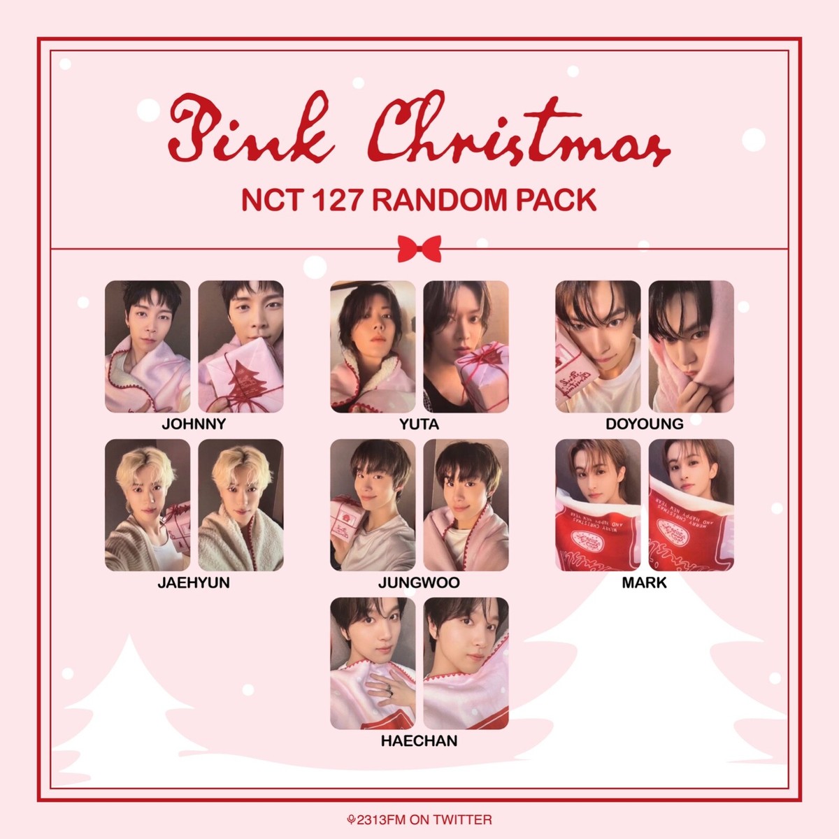 NCT 127 NCT DREAM 2024 PINK CHRISTMAS OFFICIAL RANDOM TRADING