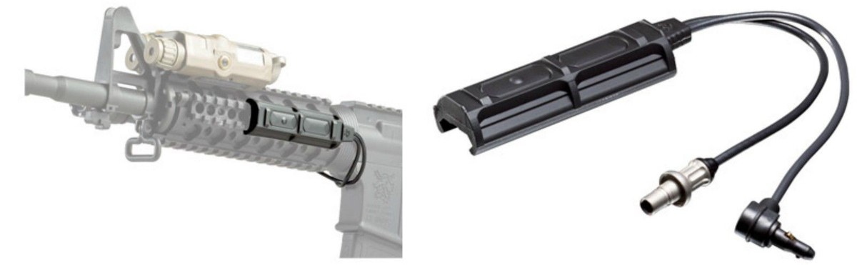 SureFire SR07-D-IT 7 inch Remote Dual Switch for WeaponLight for