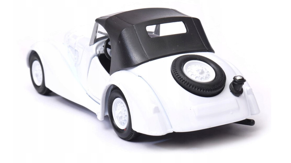 Welly BMW 328 Soft Top White 1:34 1:39 Scales 4.5 Inch Diecast Car