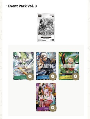 One Piece TCG | Complete Event Pack vol. 3 Card - Complete Set
