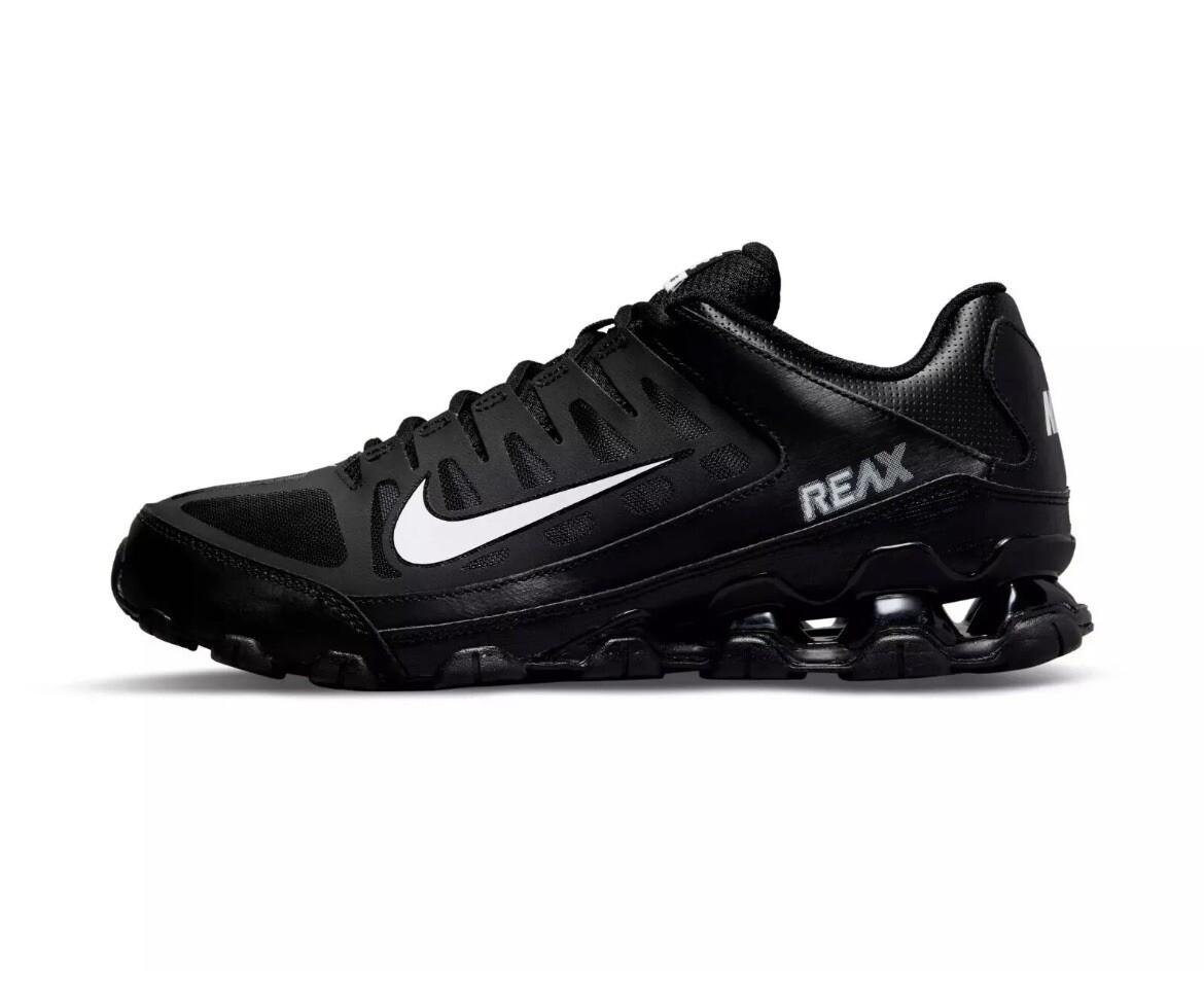 NEW Nike Reax 8 TR Mesh Black White Training Shoes 621716-033 Mens