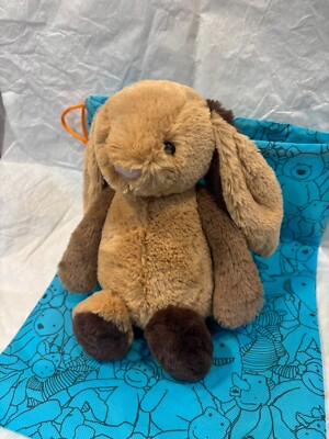 Jellycat Bunny Bashful Patchwork Brown rabbit medium 31 cm NWT new
