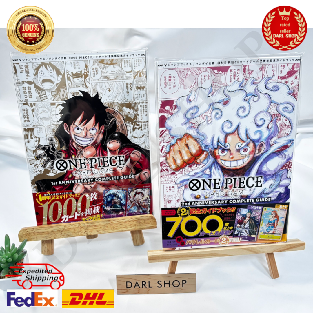 ONE PIECE CARD GAME 1st 2nd ANNIVERSARY COMPLETE GUIDE Book Set w