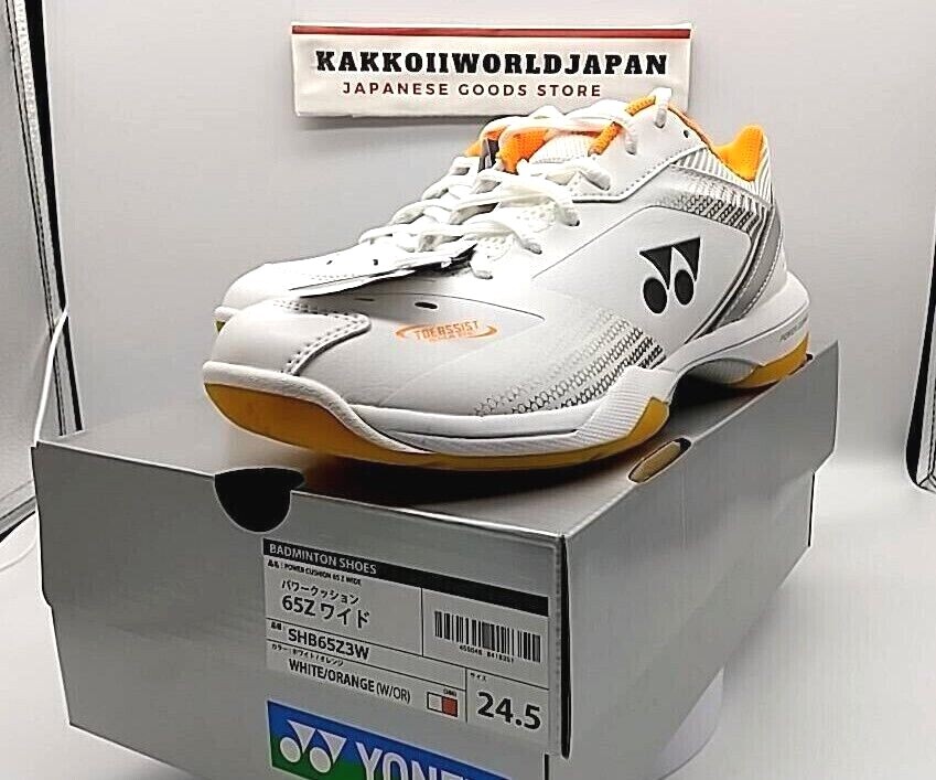 YONEX Badminton shoes Power Cushion 65 Z3 Wide White/Orange