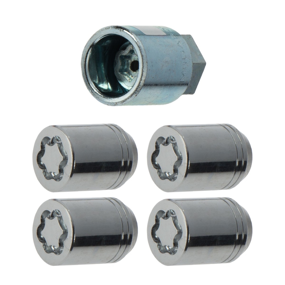 NEW 2001-2011 Nissan WHEEL LOCKS Exposed Closed-end Nut Set OEM