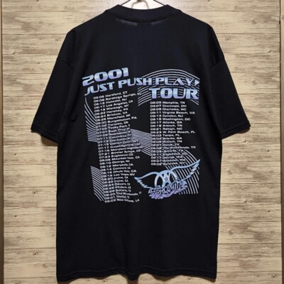 Aerosmith 2001 Just Push Play Tour Shirt Black Size L Hajime