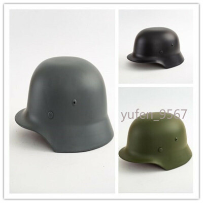 WW2 German WWII Soldier M35 Helmet Steel Material Stahlhelm Black