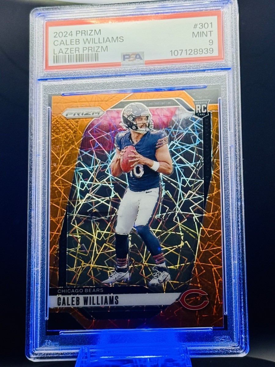 2024 Panini Prizm Caleb Williams Rookie Orange Lazer Prizm #301