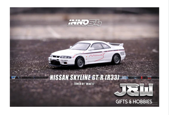 Inno64 Nissan Skyline GT-R R33 Tuned by MINE'S 1/64 | eBay
