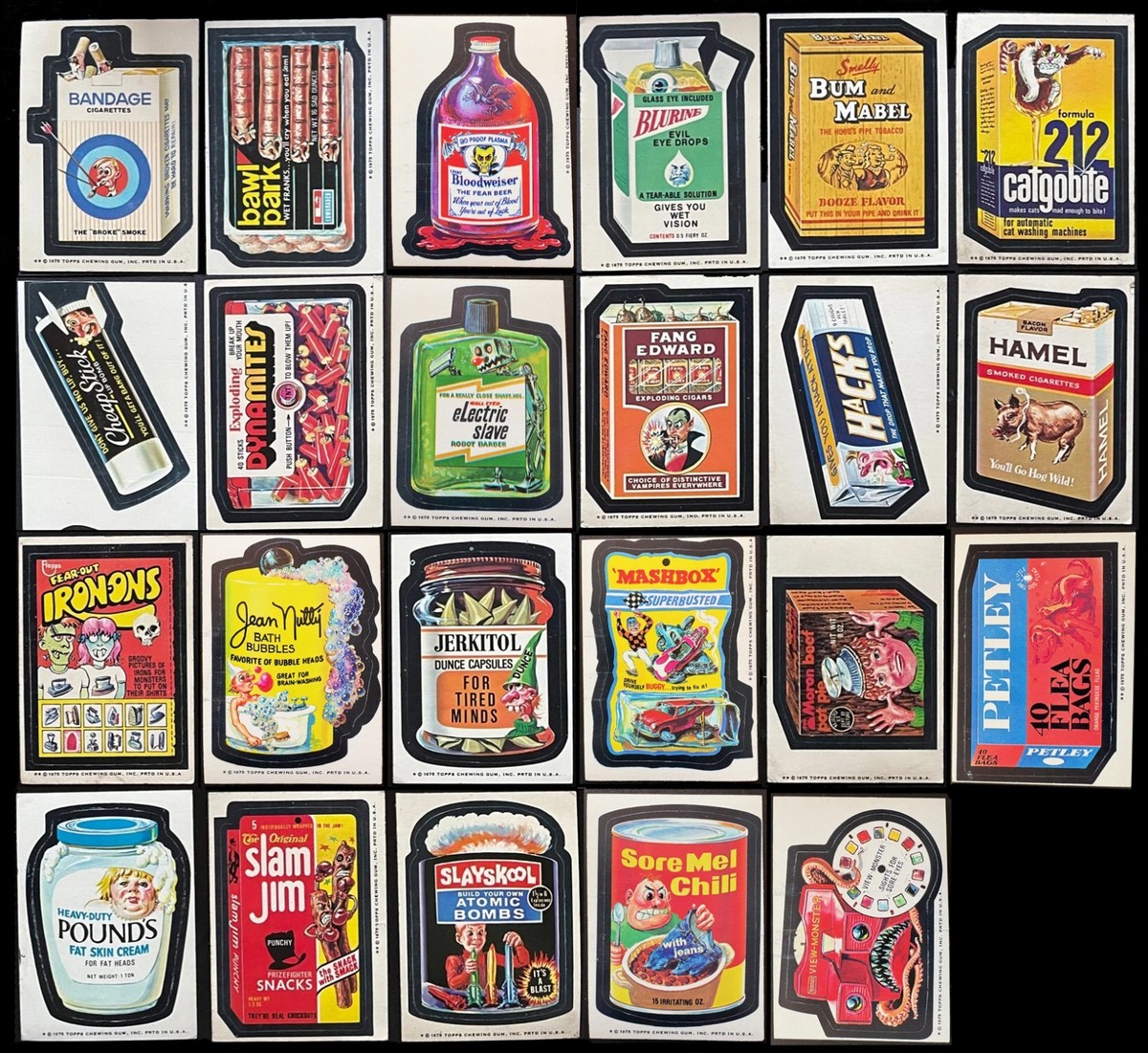 1975 Topps Wacky Packages Original Series 15 Stickers YOUR CHOICE