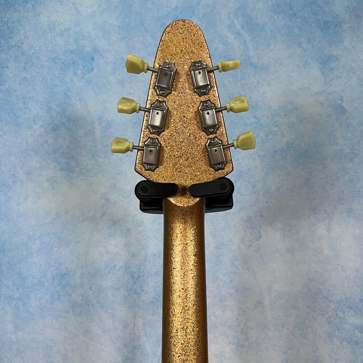 Burny LV 115KK LArc en Ciel ken Signature Gold Flying V Made in