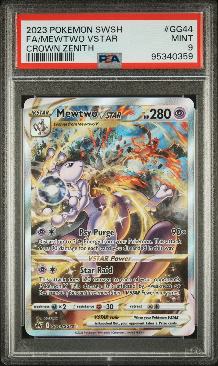 POKEMON PSA 9 2023 Crown Zenith Mewtwo Vstar GG44/GG70 | eBay