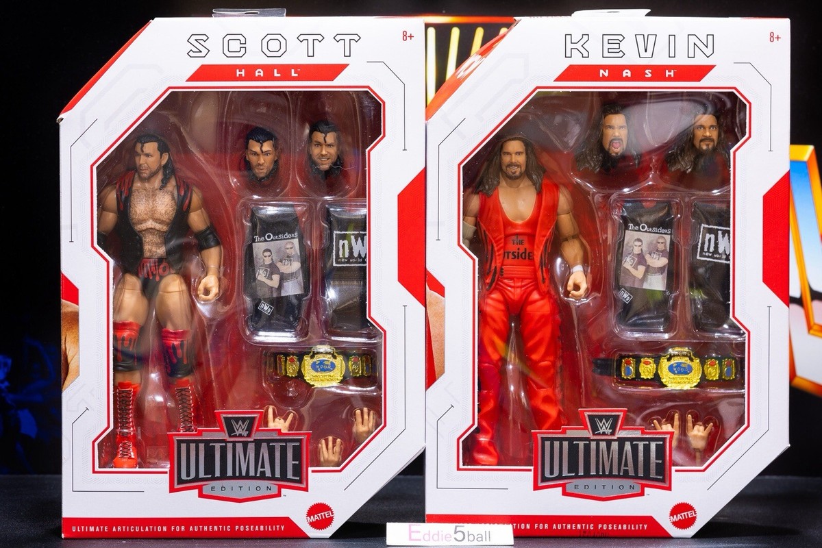 NEW MATTEL WCW WWE Outsiders Scott Hall & Kevin Nash NWO ULTIMATE
