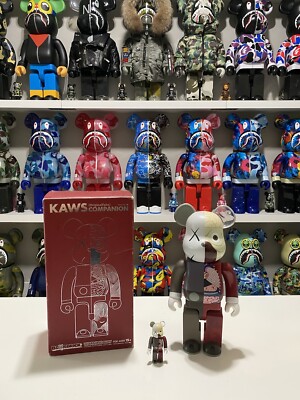 KAWS Brown Dissected 400% 100% Bearbrick Set Be@rbrick