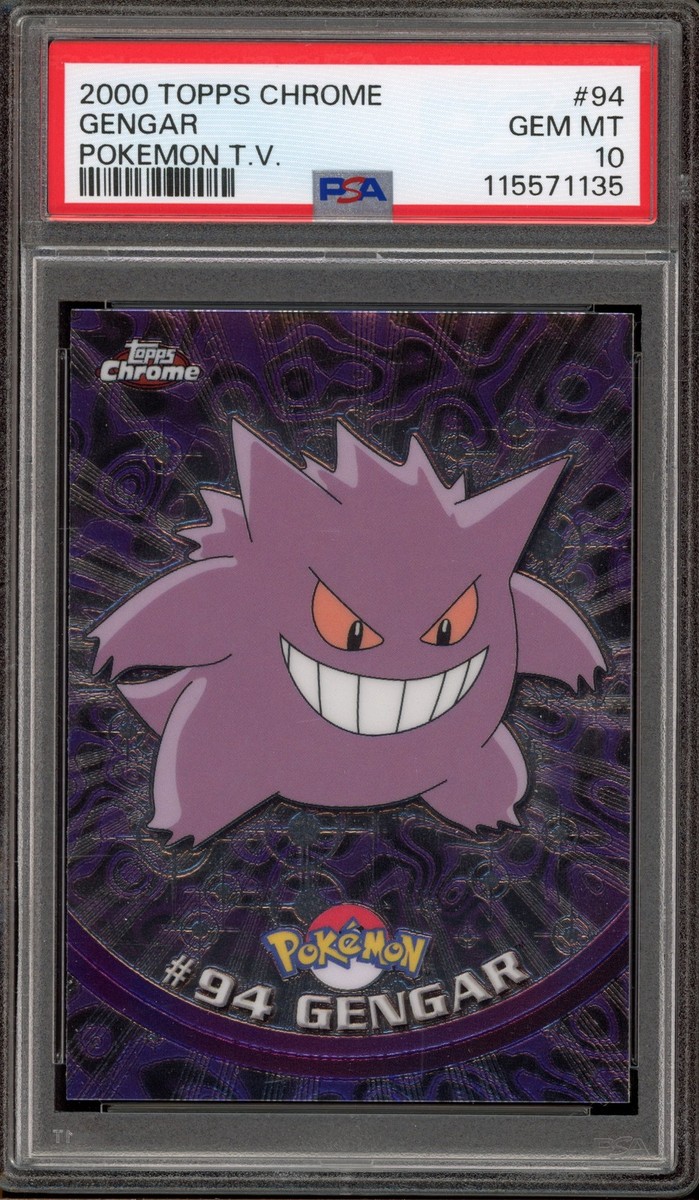 Pokemon Topps Chrome Gengar #94 PSA 10 Gem Mint | eBay