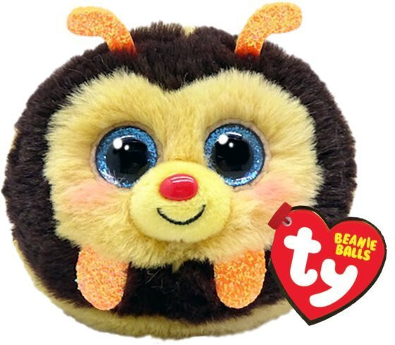 Ty Puffies (Beanie Balls) Plush - ZINGER the Bumble Bee (4 inch