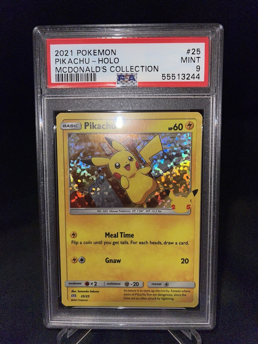 Pokemon Mcdonalds 2021 Pikachu Holo Promo Card *MINT PSA 9* | eBay