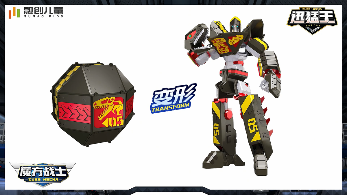 Geo Mecha Beast Guardian Mini RAPTOR 05 Dinosaurs Transforming