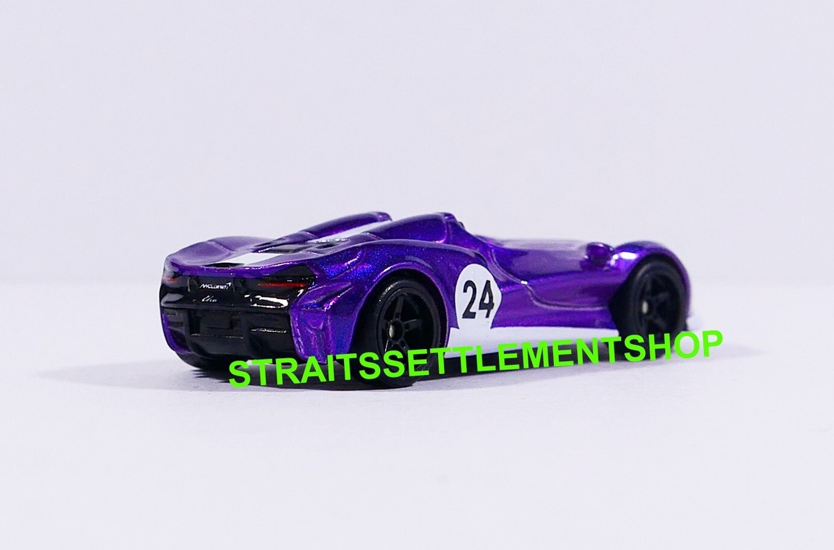 HOT WHEELS 2024 EXCLUSIVE TOY FAIR McLAREN ELVA PURPLE LOOSE MINT