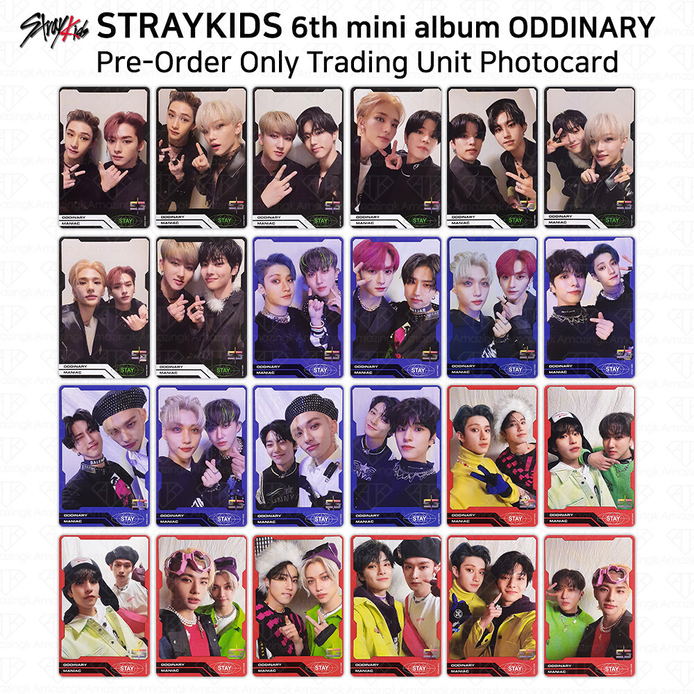 Stray Kids 6th Mini Album Oddinary Trading Unit Photocard Preorder