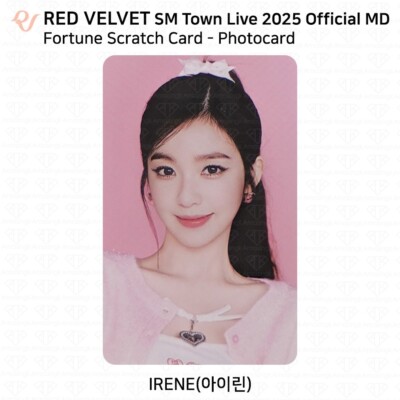 RedVelvet SM Town Live 2025 Official Fortune Scratch Card