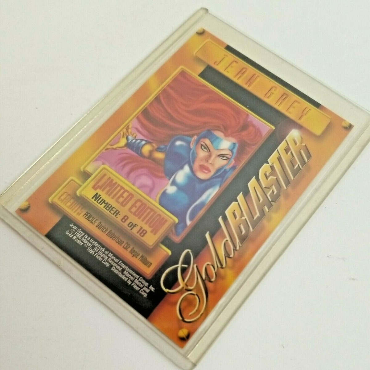 1995 Marvel Metal: Gold Blaster Jean Grey Limited Edition Insert
