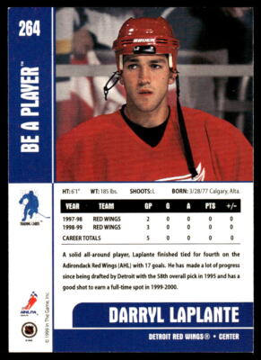 1999-00 Be a Player Memorabilia #264 Darryl Laplante Detroit Red