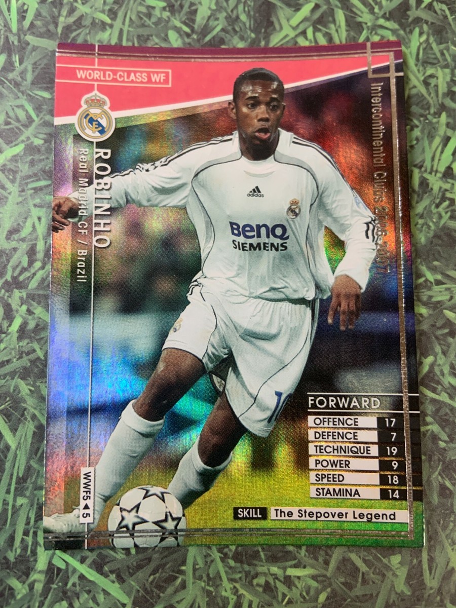 Panini WCCF 2006-07 Robinho WWF Real Madrid Refractor card Brazil
