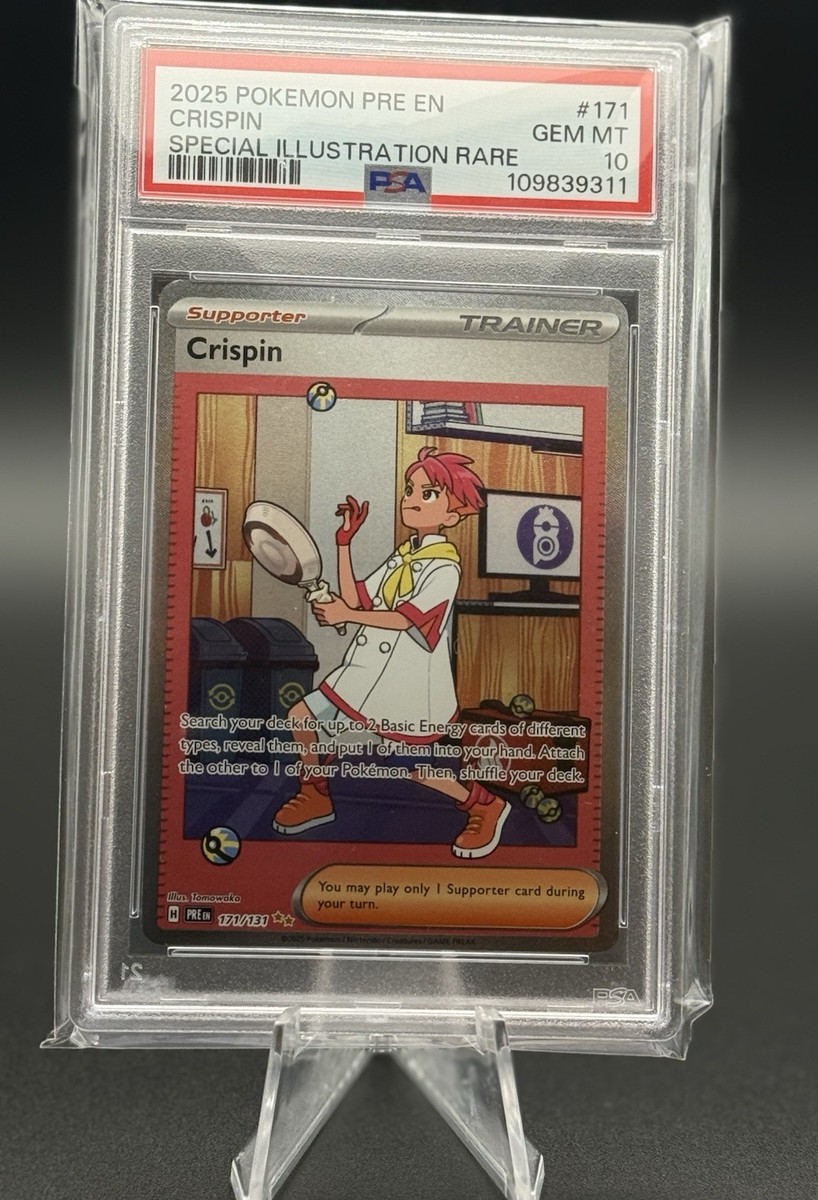 PSA 10 Pokemon TCG SV: Prismatic Evolutions CRISPIN 171/131 GEM