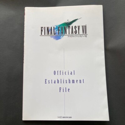 Final Fantasy VII 7 Official Establishment File Book oYshitaka